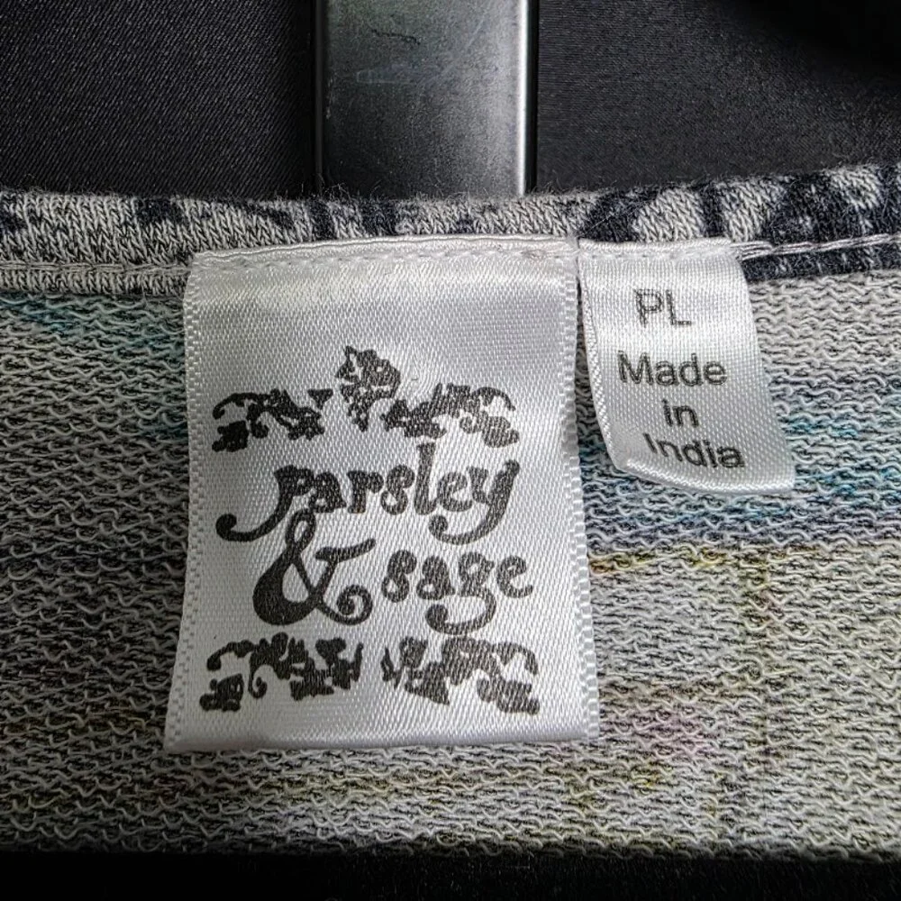 Parsley & Sage Tunic Top PL Petite Large Tapestry Art to Wear Dog Walker - Picture 4 of 6